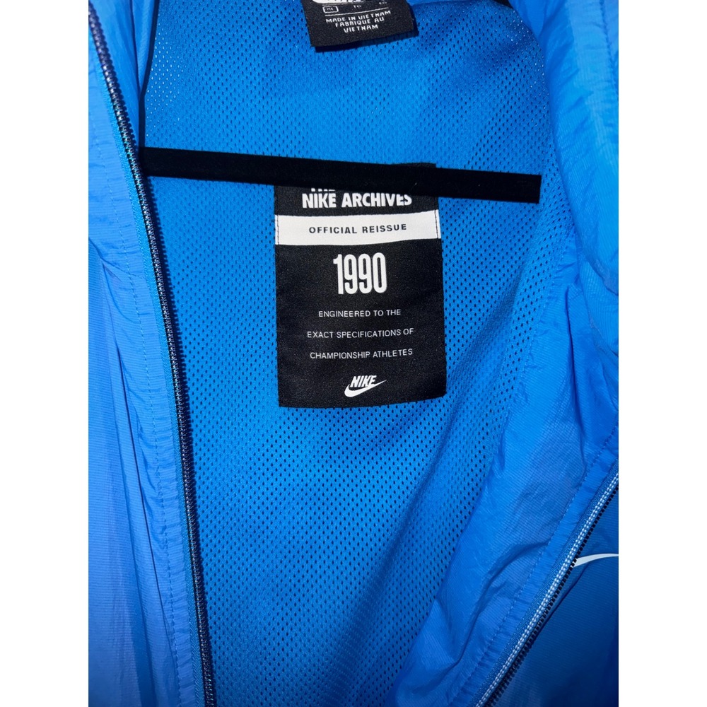 Nike Archives Official Reissue 1990 Windbreaker Jacket Blue Grey Colorblock  XL - Picture 6 of 9